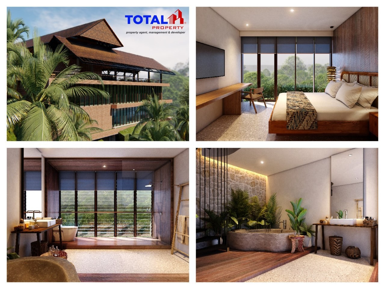 Onlist Dijual Villa Residence Bangunan Konsep Modern Minimalis Natural Dengan Kayu Kayu Ulin Dan Amazing View Lembah Hijau Dan Sungai Di Ubud Gianyar